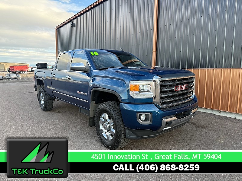 Used 2016  GMC Sierra 2500 4WD Crew Cab SLT at T&K TruckCo near Great Falls&comma; MT