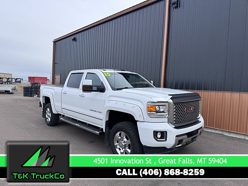 Used 2015  GMC Sierra 2500 4WD Crew Cab Denali Duramax Plus at T&K TruckCo near Great Falls, MT