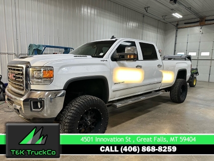 Used 2018 GMC Sierra 3500 4WD Crew Cab SLT SRW Longbed at T&K TruckCo near Great Falls, MT