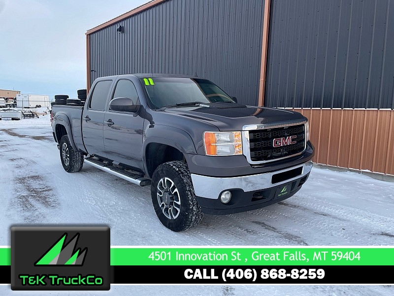 Used 2011  GMC Sierra 2500 4WD Crew Cab SLT at T&K TruckCo near Great Falls, MT