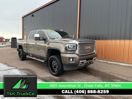 Used 2015 GMC Sierra 3500 4WD Crew Cab Denali Duramax Plus SRW at T&K TruckCo near Great Falls, MT