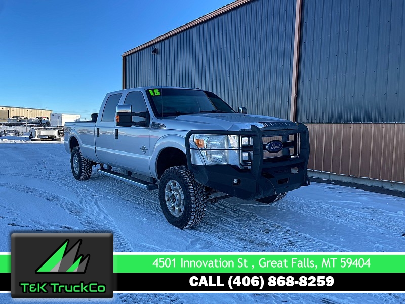 Used 2015  Ford Super Duty F-350 4WD Crew Cab XLT SRW Longbed at T&K TruckCo near Great Falls, MT