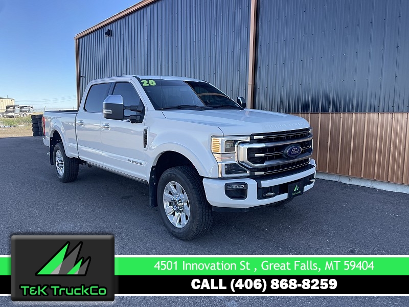 Used 2020  Ford Super Duty F-350 4WD Crew Cab Platinum SRW at T&K TruckCo near Great Falls, MT