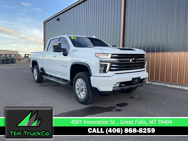 Used 2021  Chevrolet Silverado 3500HD 4WD Crew Cab 159" High Country Dsl at T&K TruckCo near Great Falls, MT