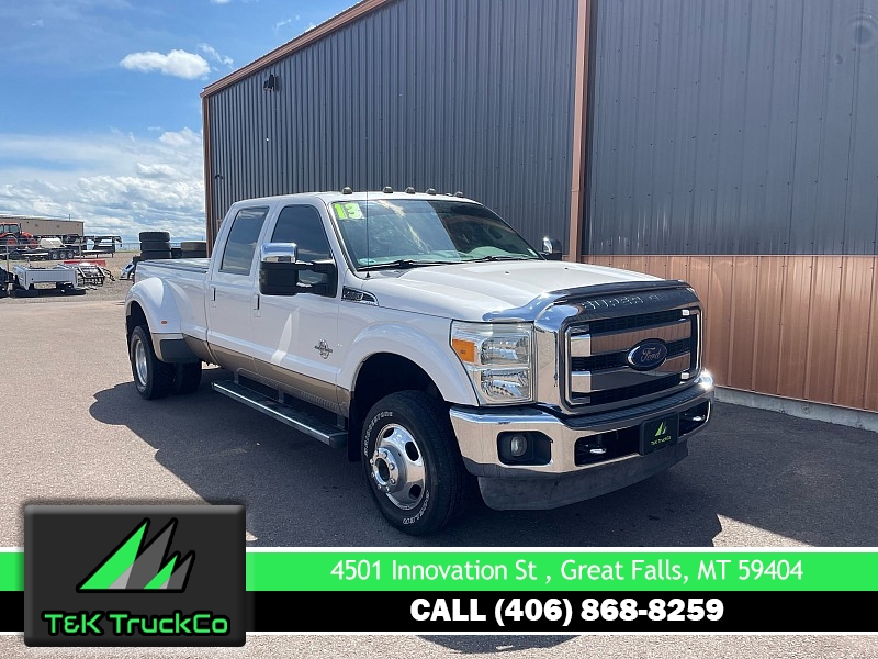 Used 2013  Ford Super Duty F-350 4WD Crew Cab Lariat DRW Longbed at T&K TruckCo near Great Falls, MT