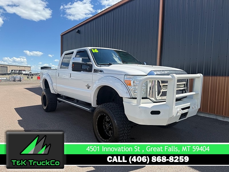 Used 2016  Ford Super Duty F-350 4WD Crew Cab Lariat SRW at T&K TruckCo near Great Falls&comma; MT