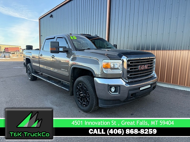 Used 2015  GMC Sierra 2500 4WD Crew Cab SLE Longbed at T&K TruckCo near Great Falls&comma; MT
