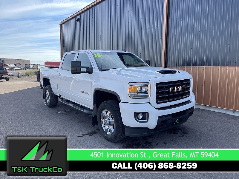 Used 2018  GMC Sierra 2500 4WD Crew Cab SLT at T&K TruckCo near Great Falls, MT