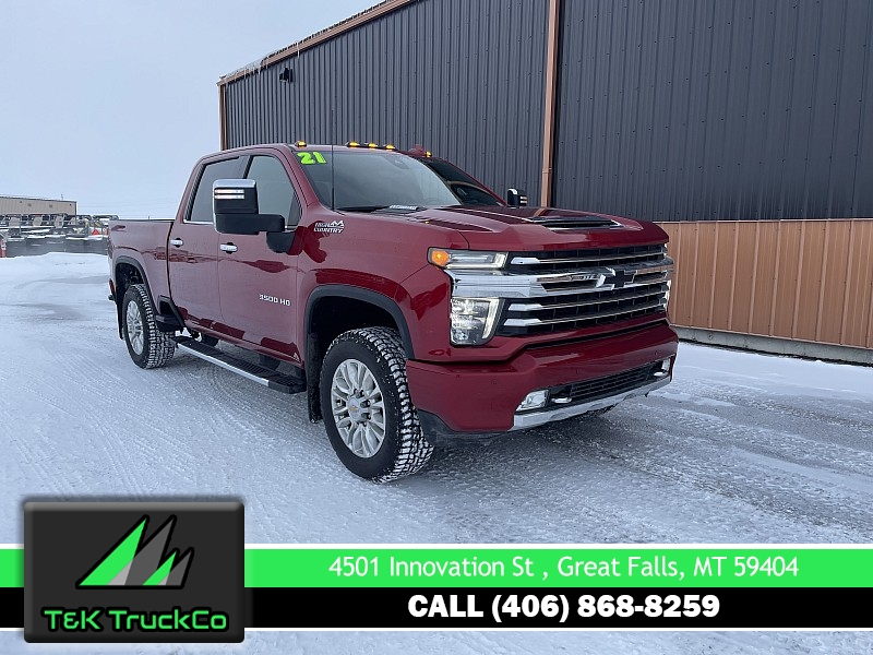 Used 2021  Chevrolet Silverado 3500HD 4WD Crew Cab 159" High Country Dsl at T&K TruckCo near Great Falls, MT
