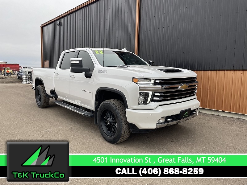 Used 2022  Chevrolet Silverado 3500HD 4WD Crew Cab 172" High Country Dsl at T&K TruckCo near Great Falls, MT