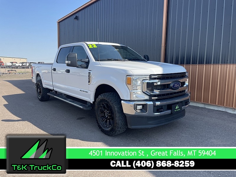 Used 2022  Ford Super Duty F-350 4WD XLT Crew Cab SRW 8' Box at T&K TruckCo near Great Falls, MT