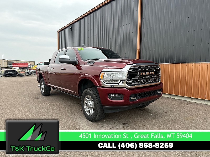 Used 2019  Ram 3500 4WD Mega Cab Limited at T&K TruckCo near Great Falls, MT
