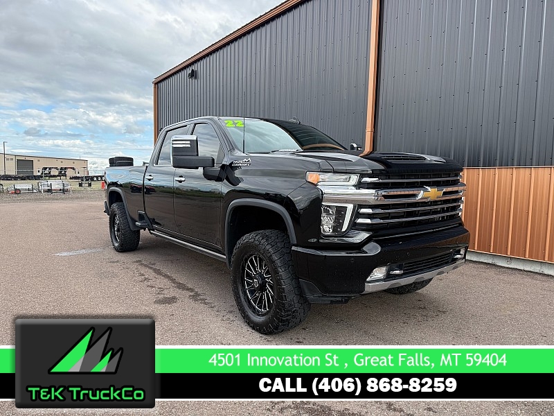 Used 2022  Chevrolet Silverado 2500HD 4WD Crew Cab 172" High Country Dsl at T&K TruckCo near Great Falls&comma; MT