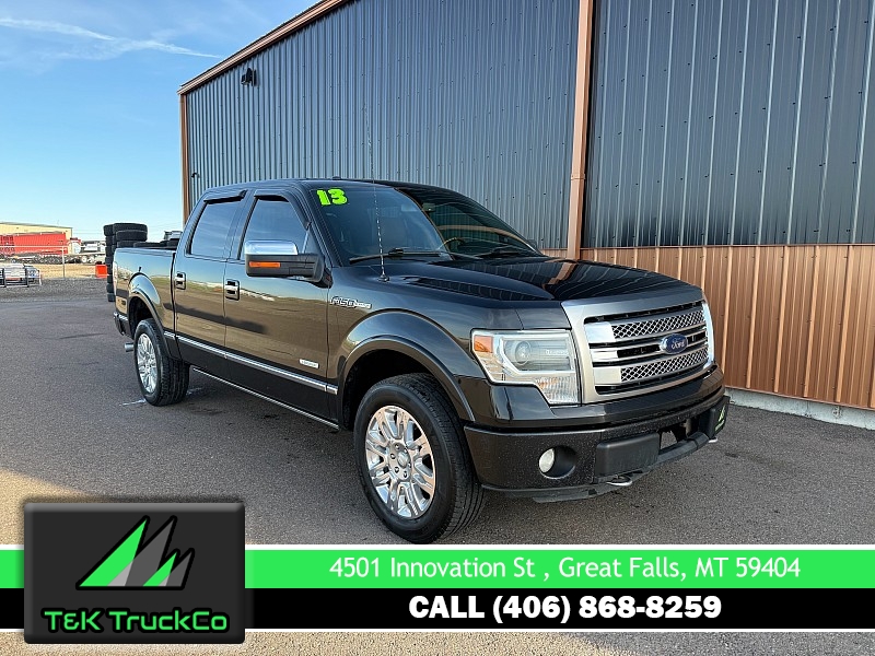 Used 2013  Ford F-150 4WD Supercrew Platinum 6 1&sol;2 at T&K TruckCo near Great Falls&comma; MT