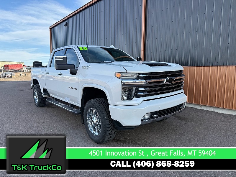 Used 2020  Chevrolet Silverado 3500 4WD Crew Cab High Country SRW Dsl at T&K TruckCo near Great Falls&comma; MT