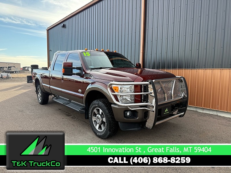 Used 2015  Ford Super Duty F-350 4WD Crew Cab King Ranch SRW Longbed at T&K TruckCo near Great Falls, MT