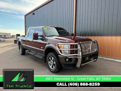 Used 2015 Ford Super Duty F-350 4WD Crew Cab King Ranch SRW Longbed at T&K TruckCo near Great Falls, MT