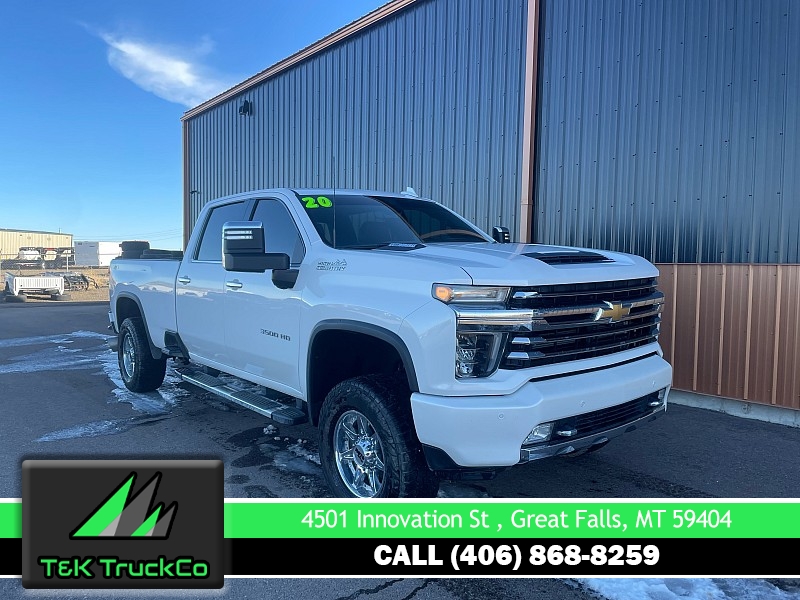 Used 2020  Chevrolet Silverado 3500 4WD Crew Cab High Country SRW Longbed Dsl at T&K TruckCo near Great Falls, MT