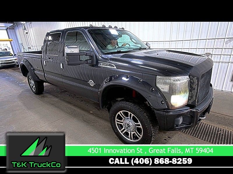 Used 2015  Ford Super Duty F-350 4WD Crew Cab Platinum SRW Longbed at T&K TruckCo near Great Falls, MT