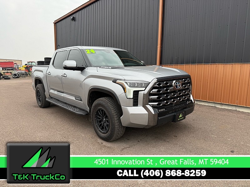 Used 2024 Toyota Tundra Hybrid 4WD Platinum CrewMax 5.5ft Bed at T&K TruckCo near Great Falls, MT