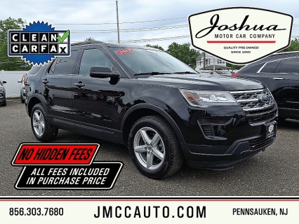 Used 2019 Ford Explorer 4d SUV 4WD Base Ecoboost at Joshua Motor Company near Pennsauken, NJ