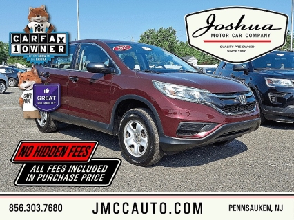 Used 2015 Honda CR-V 4d SUV AWD LX at Joshua Motor Company near Pennsauken, NJ