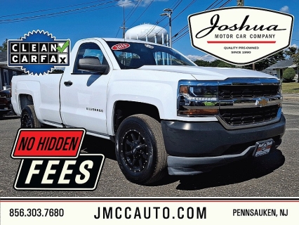 Used 2016 Chevrolet Silverado 1500 2WD Reg Cab Work Truck Longbed at Joshua Motor Company near Pennsauken, NJ