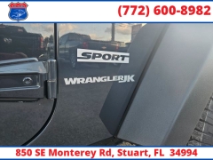 Used 2018  Jeep Wrangler JK 2d SUV 4WD Sport S at Victory Auto Store near Stuart, FL