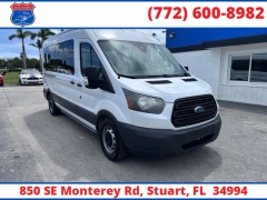 Used 2017  Ford Transit Wagon T-350 148" Med Roof Sliding RH Dr at Victory Auto Store near Stuart&comma; FL