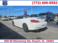 Used 2013  INFINITI IPL G 2d Convertible at Victory Auto Store near Stuart, FL