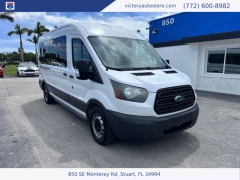 Used 2017 Ford Transit Wagon T-350 148" Med Roof Sliding RH Dr at Victory Auto Store near Stuart, FL