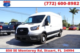 Used 2020  Ford Transit Cargo Van T-150 Med Rf 8670 GVWR RWD at Victory Auto Store near Stuart, FL