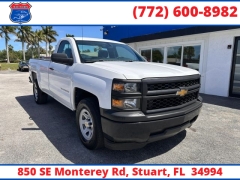 Used 2014  Chevrolet Silverado 1500 2WD Reg Cab 133&period;0" Work Truck w&sol;1WT at Victory Auto Store near Stuart&comma; FL