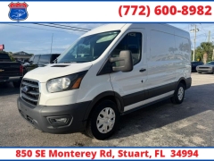 Used 2020  Ford Transit Cargo Van T-150 Med Rf 8670 GVWR RWD at Victory Auto Store near Stuart&comma; FL