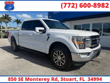 Used 2021 Ford F-150 4WD LARIAT SuperCrew 6.5' Box at Victory Auto Store near Stuart, FL
