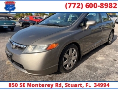 Used 2007  Honda Civic Sedan 4d LX Auto at Victory Auto Store near Stuart&comma; FL