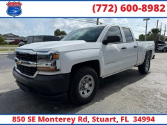 Used 2017  Chevrolet Silverado 1500 2WD Double Cab 143&period;5" Work Truck at Victory Auto Store near Stuart&comma; FL