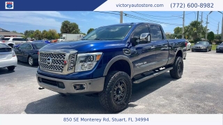Used 2018 Nissan Titan XD 4x4 Gas Crew Cab Platinum Reserve at Victory Auto Store near Stuart, FL