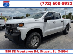 Used 2019  Chevrolet Silverado 1500 4WD Crew Cab 147" Work Truck at Victory Auto Store near Stuart&comma; FL