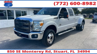 Used 2015  Ford Super Duty F-350 4WD Crew Cab Platinum DRW Longbed at Victory Auto Store near Stuart, FL