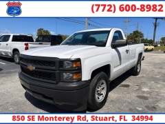Used 2014  Chevrolet Silverado 1500 2WD Reg Cab 133&period;0" Work Truck w&sol;1WT at Victory Auto Store near Stuart&comma; FL