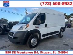 Used 2019  Ram ProMaster Cargo Van 1500 High Roof Van 136" WB at Victory Auto Store near Stuart&comma; FL