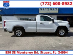 Used 2021  Chevrolet Silverado 1500 2WD Reg Cab 140" Work Truck at Victory Auto Store near Stuart&comma; FL