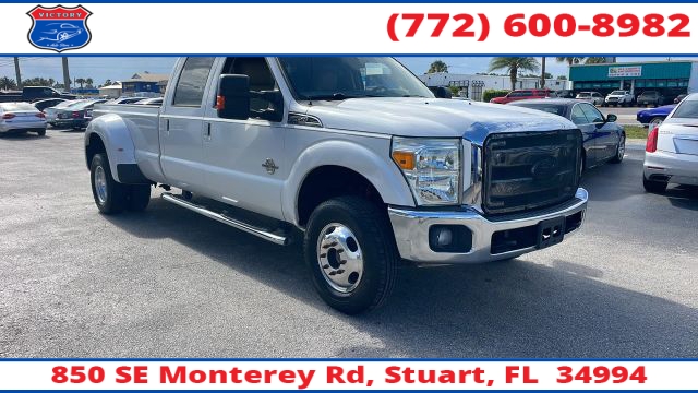 Used 2015  Ford Super Duty F-350 4WD Crew Cab Platinum DRW Longbed at Victory Auto Store near Stuart, FL