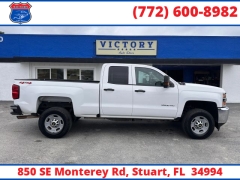 Used 2018  Chevrolet Silverado 2500HD 4WD Double Cab 144&period;2" Work Truck at Victory Auto Store near Stuart&comma; FL