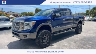 Used 2018 Nissan Titan XD 4x4 Gas Crew Cab Platinum Reserve at Victory Auto Store near Stuart, FL