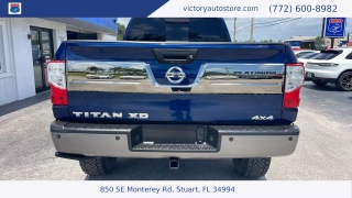 Used 2018 Nissan Titan XD 4x4 Gas Crew Cab Platinum Reserve at Victory Auto Store near Stuart, FL