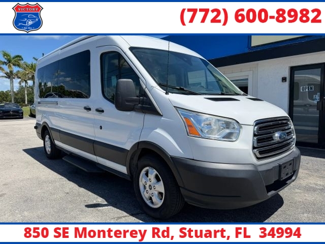 Used 2019  Ford Transit Passenger Wagon T-350 148" Med Roof Sliding RH Dr at Victory Auto Store near Stuart&comma; FL