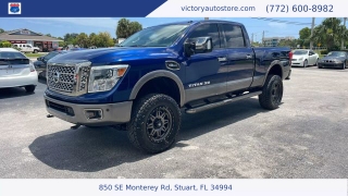 Used 2018 Nissan Titan XD 4x4 Gas Crew Cab Platinum Reserve at Victory Auto Store near Stuart, FL