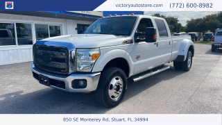 Used 2015 Ford Super Duty F-350 4WD Crew Cab Platinum DRW Longbed at Victory Auto Store near Stuart, FL